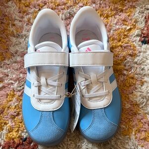 adidas Kids Light Blue and White Cinderella Sneakers